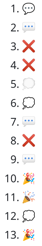 A list of github emojis, not all looking the same