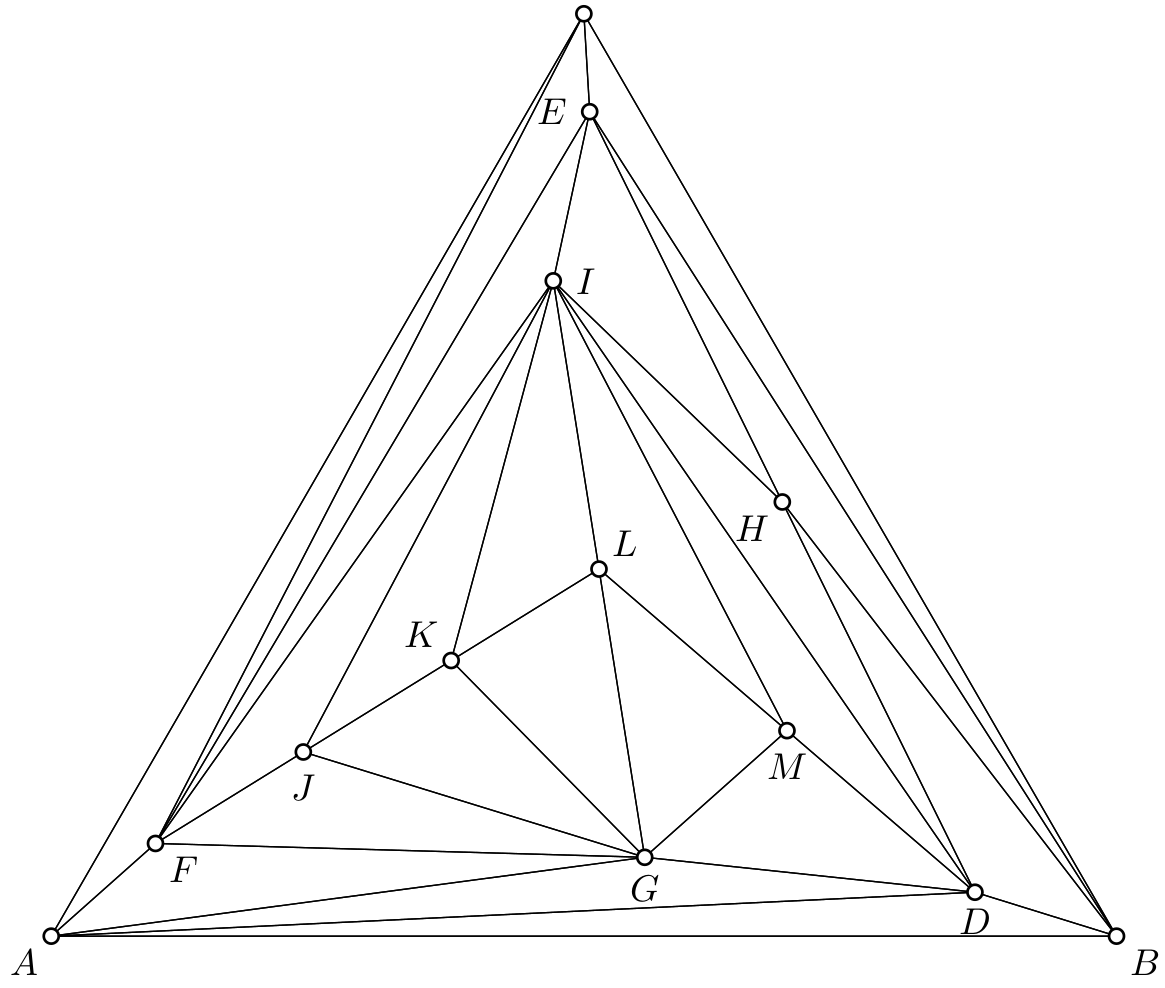 equiareal triangulations of a triangle